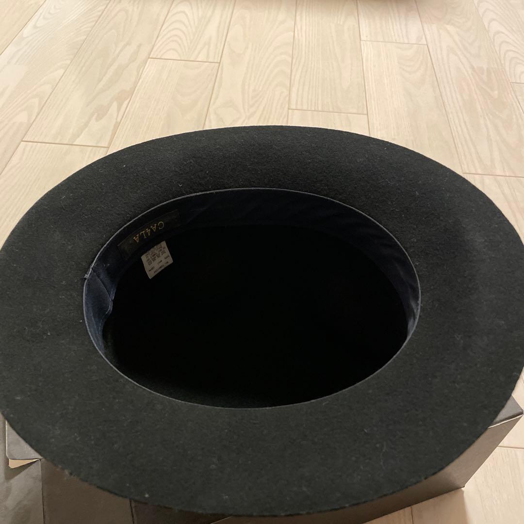 CA4LA ウールフェルトハット 黒　マウテンハット