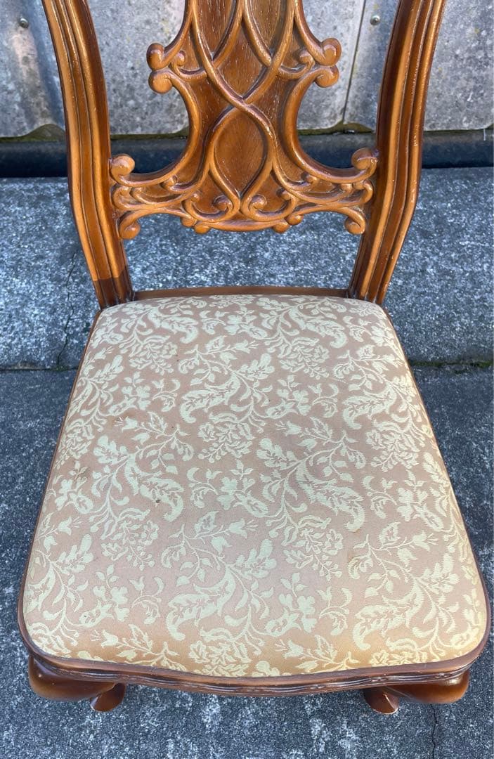 稀少/ビンテージ/フランスベッド/ヨーロピアン/ダイニングチェア/チェア/猫脚