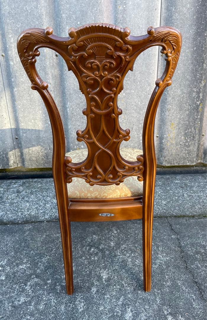 稀少/ビンテージ/フランスベッド/ヨーロピアン/ダイニングチェア/チェア/猫脚