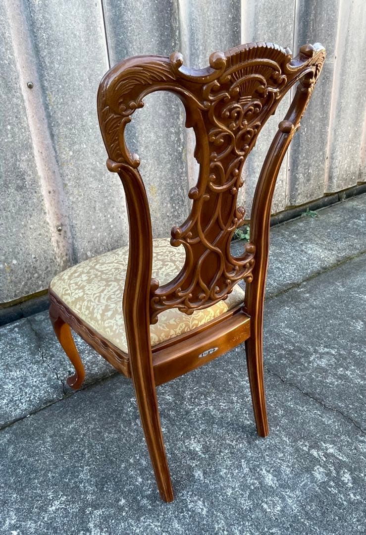 稀少/ビンテージ/フランスベッド/ヨーロピアン/ダイニングチェア/チェア/猫脚