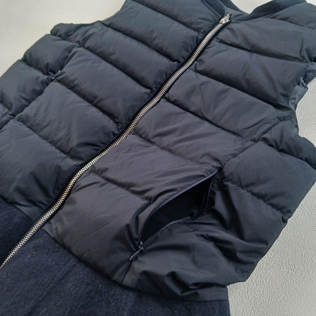 SONO ソーノ ダウンベスト ペプラム ネイビー サイズ1 ヘム