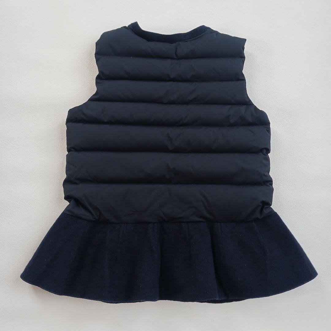 SONO ソーノ ダウンベスト ペプラム ネイビー サイズ1 ヘム