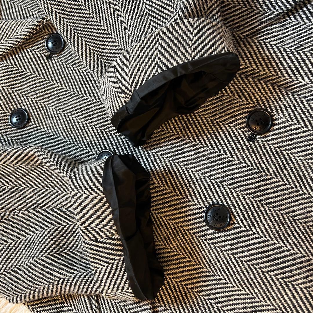 美品✨ Mila Owen ハーフ丈コクーンコート ヘリンボーン 早い者勝ち