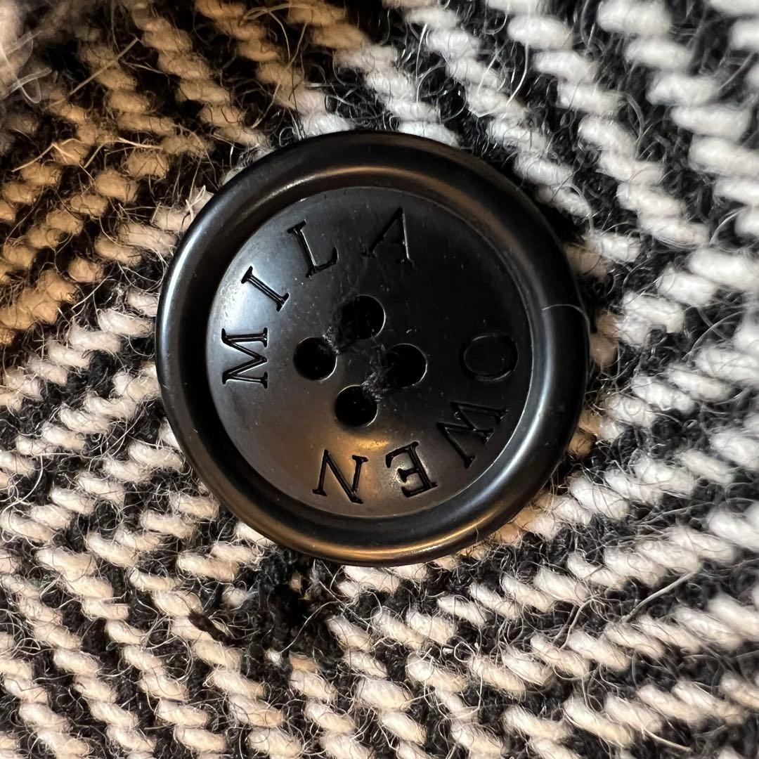 美品✨ Mila Owen ハーフ丈コクーンコート ヘリンボーン 早い者勝ち