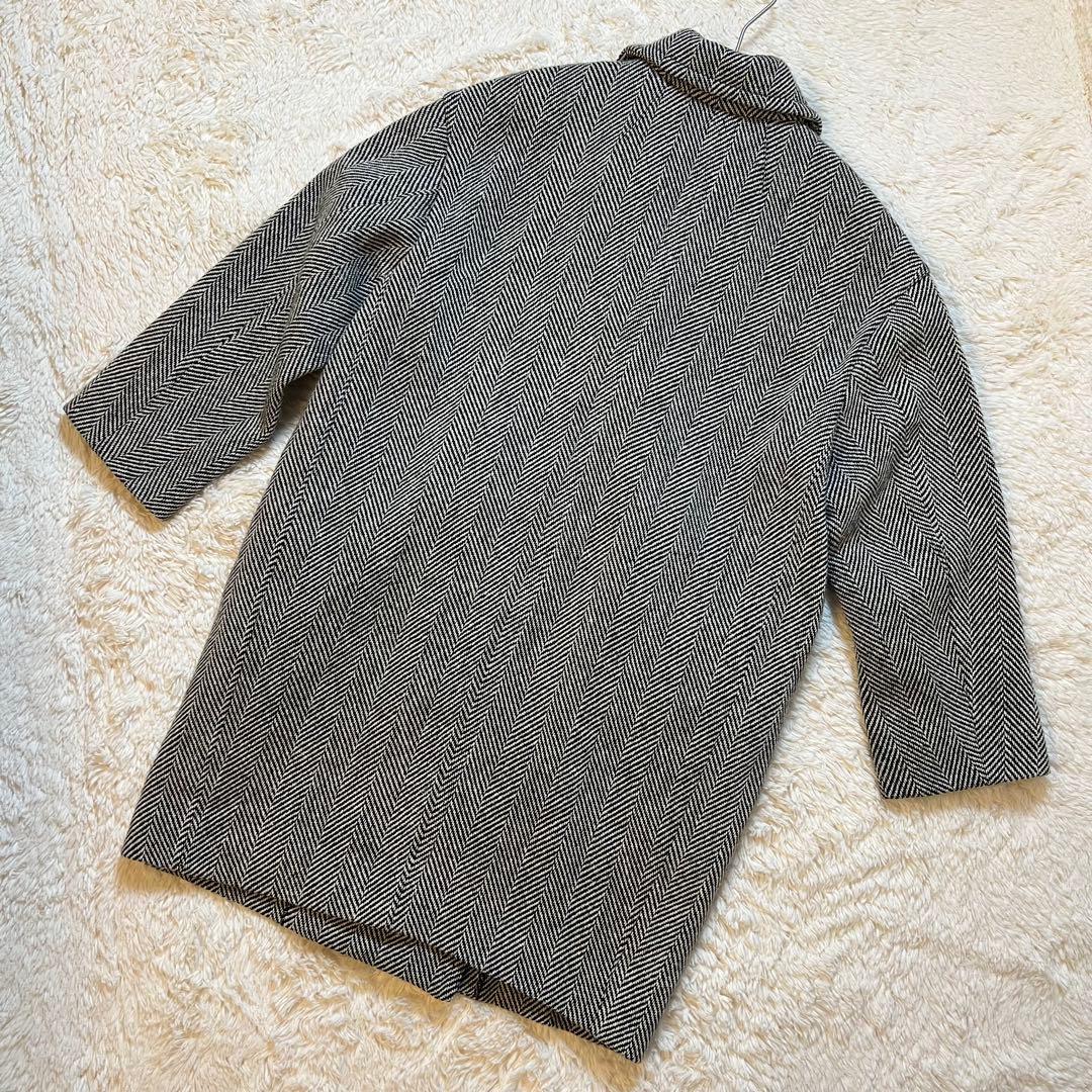 美品✨ Mila Owen ハーフ丈コクーンコート ヘリンボーン 早い者勝ち