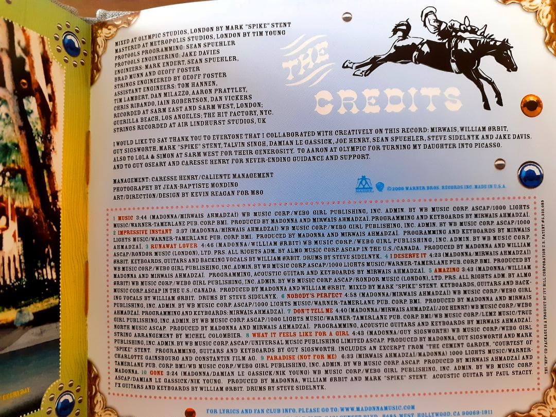 マドンナ　MUSIC　限定盤 US盤 特殊パッケージ仕様CDアルバム グレー版