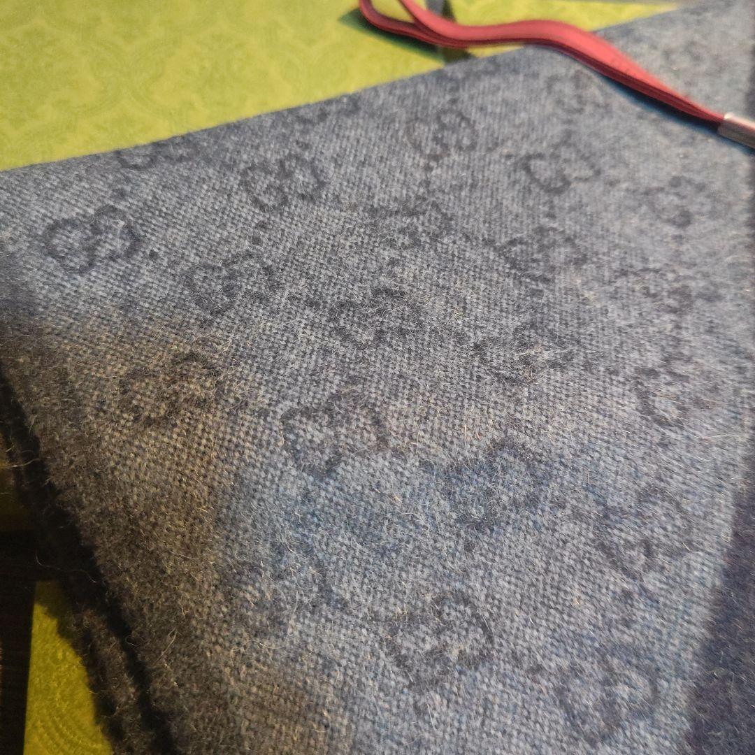 ❤新品箱袋付❤ GUCCI マフラー ストールショール スカーフ❤ネイビー❤