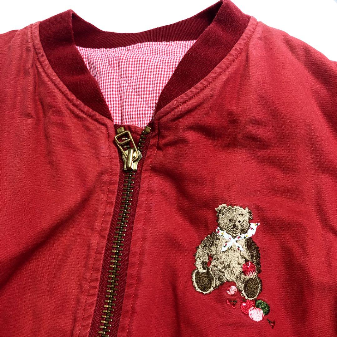 ❤️SALE❤️❺ ピンクハウス　ゼッケン　ブルゾン　ジャンパー　クマ　ベア
