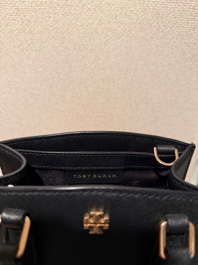 Tory Burch ハンドバック　エマーソン　マイクロ　サッチェル　BLACK