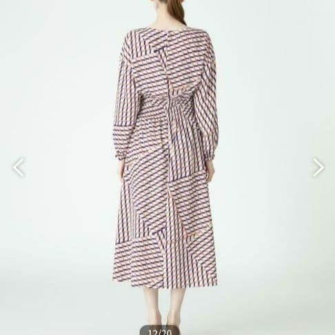 新品未使用　アルアバイル　バイヤスキカPTシャーリングワンピース　総柄　手洗い可