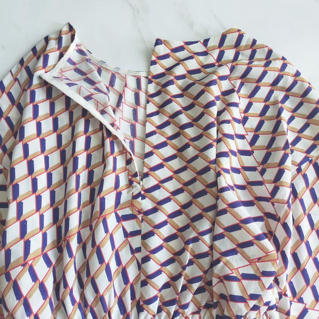 新品未使用　アルアバイル　バイヤスキカPTシャーリングワンピース　総柄　手洗い可