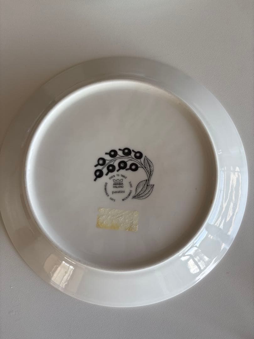 アラビア パラティッシ ブラック 25cm 4枚セット