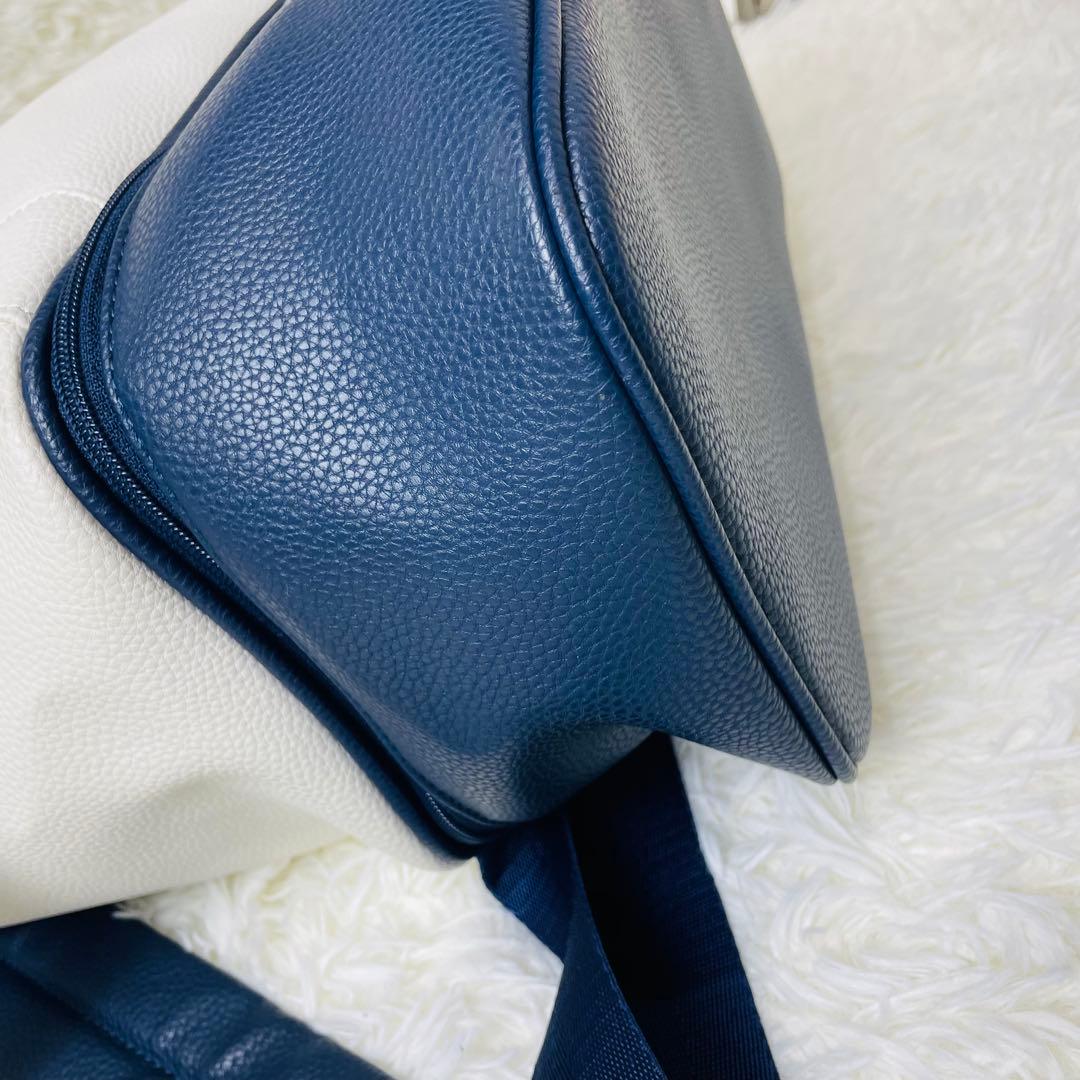 FIDRA フィドラ 3WAY トート リュック ショルダー 白ネイビー