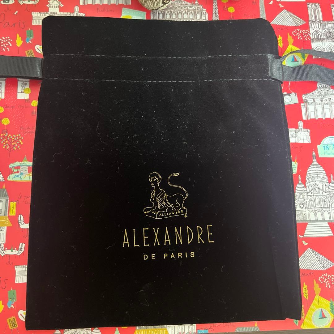 ばななALEXANDRE DE PARIS サテン カチューシャ ブラック