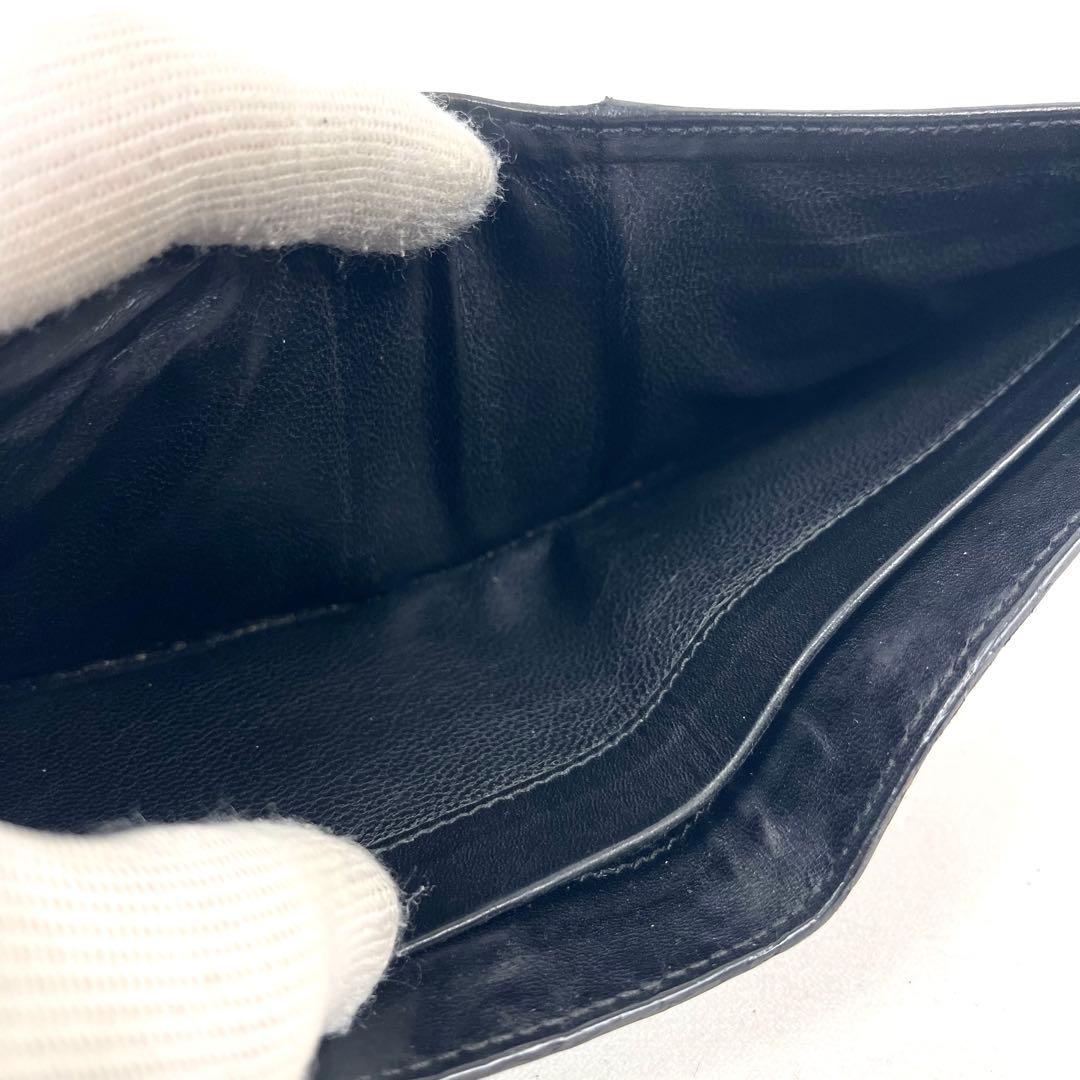 ボッテガヴェネタ　二つ折り財布　イントレチャート　コンパクト　スクエア　本革