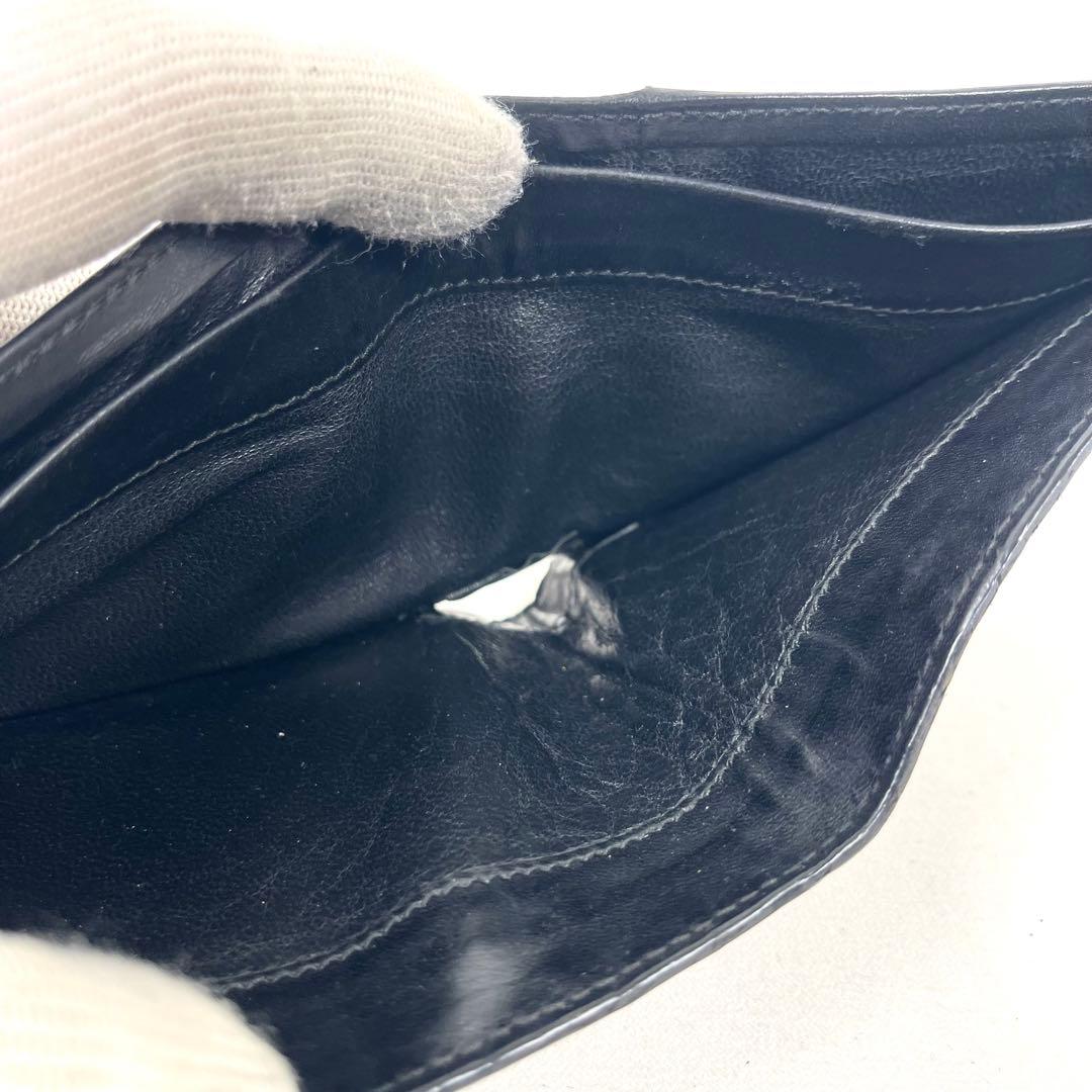 ボッテガヴェネタ　二つ折り財布　イントレチャート　コンパクト　スクエア　本革