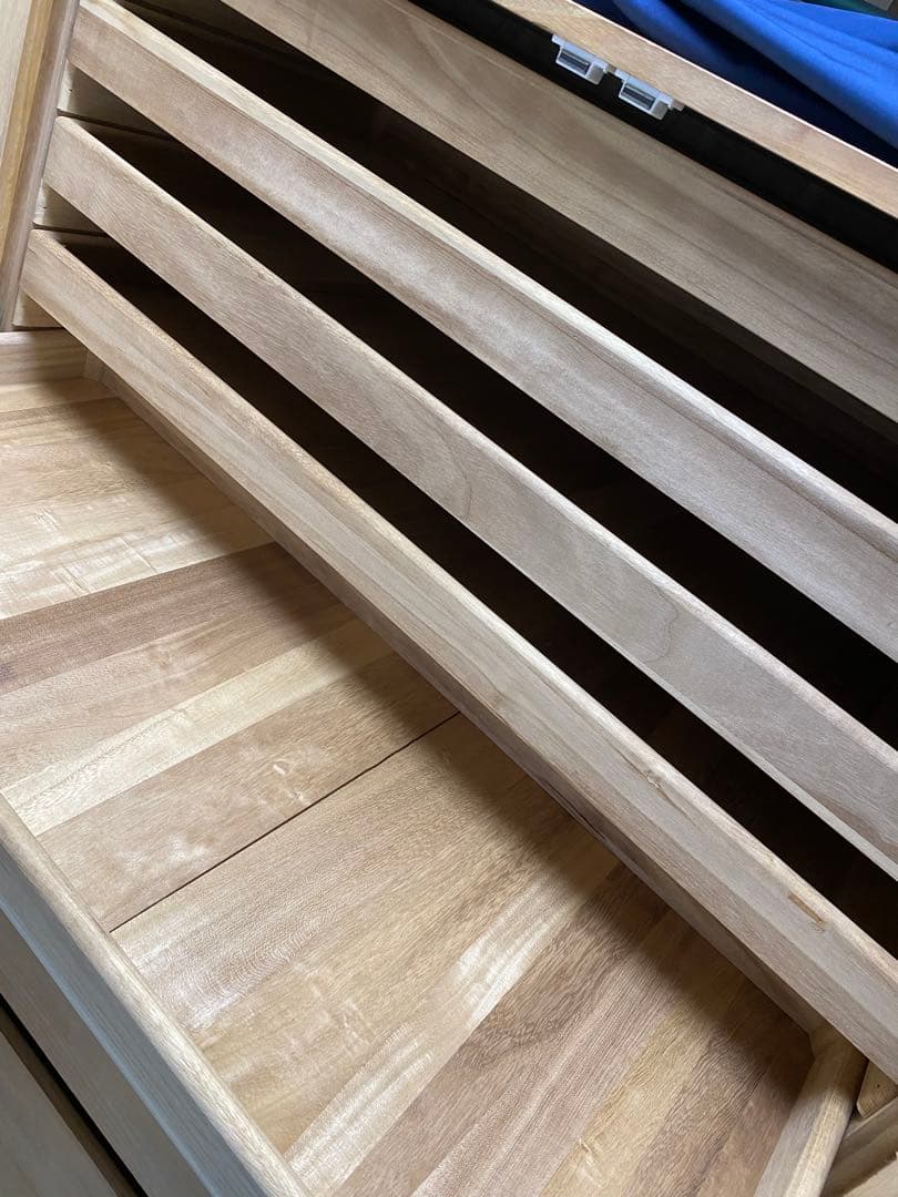 桐ダンス　桐箪笥　昭和　カバー付き　桐タンス