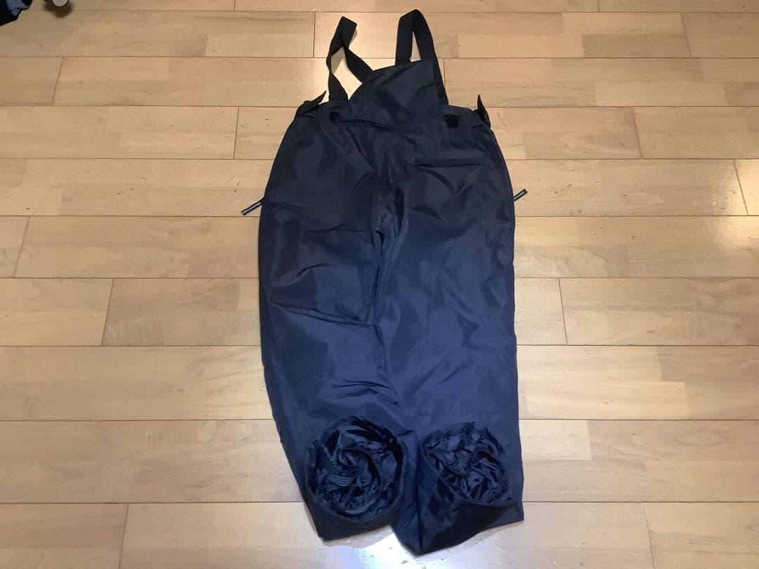 スキーウェア 青と白の山岳模様)