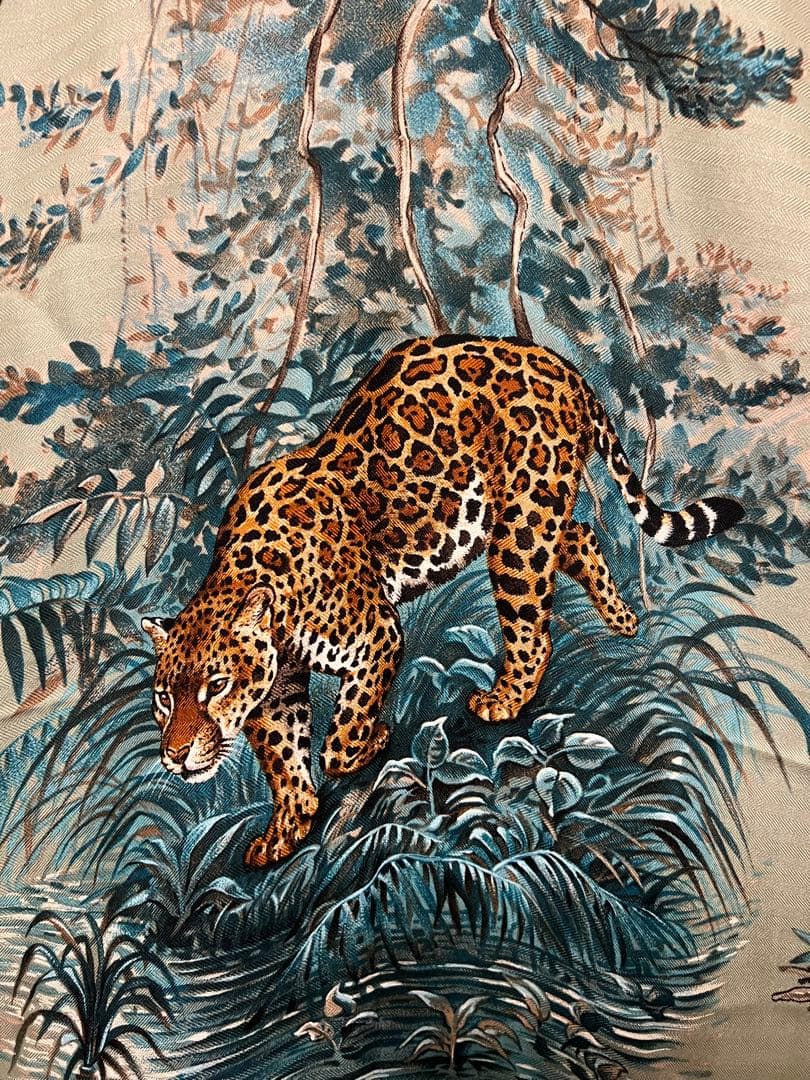 【美品】HERMESカレジェアン140 EQUATEUR 赤道直下 高級生地