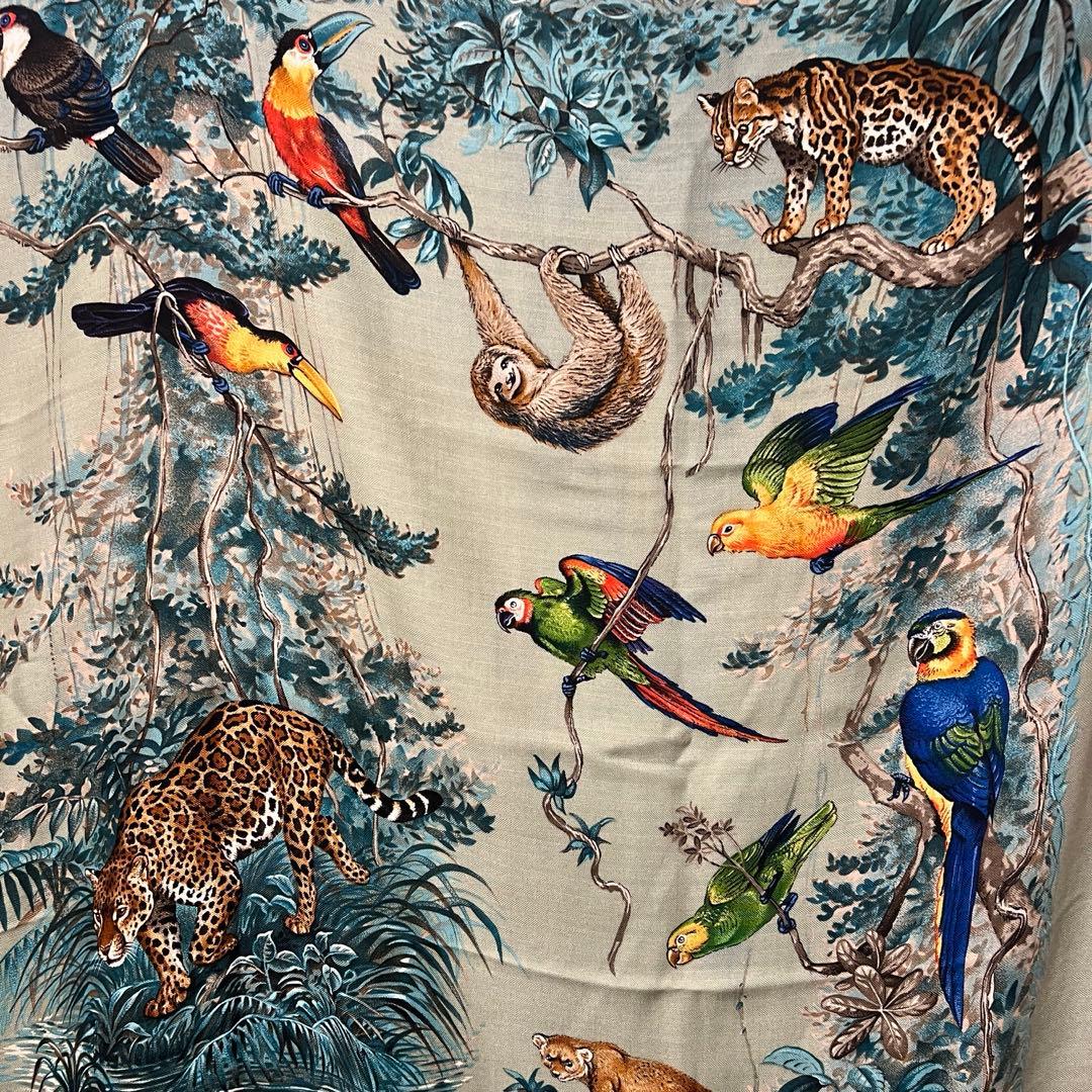 【美品】HERMESカレジェアン140 EQUATEUR 赤道直下 高級生地