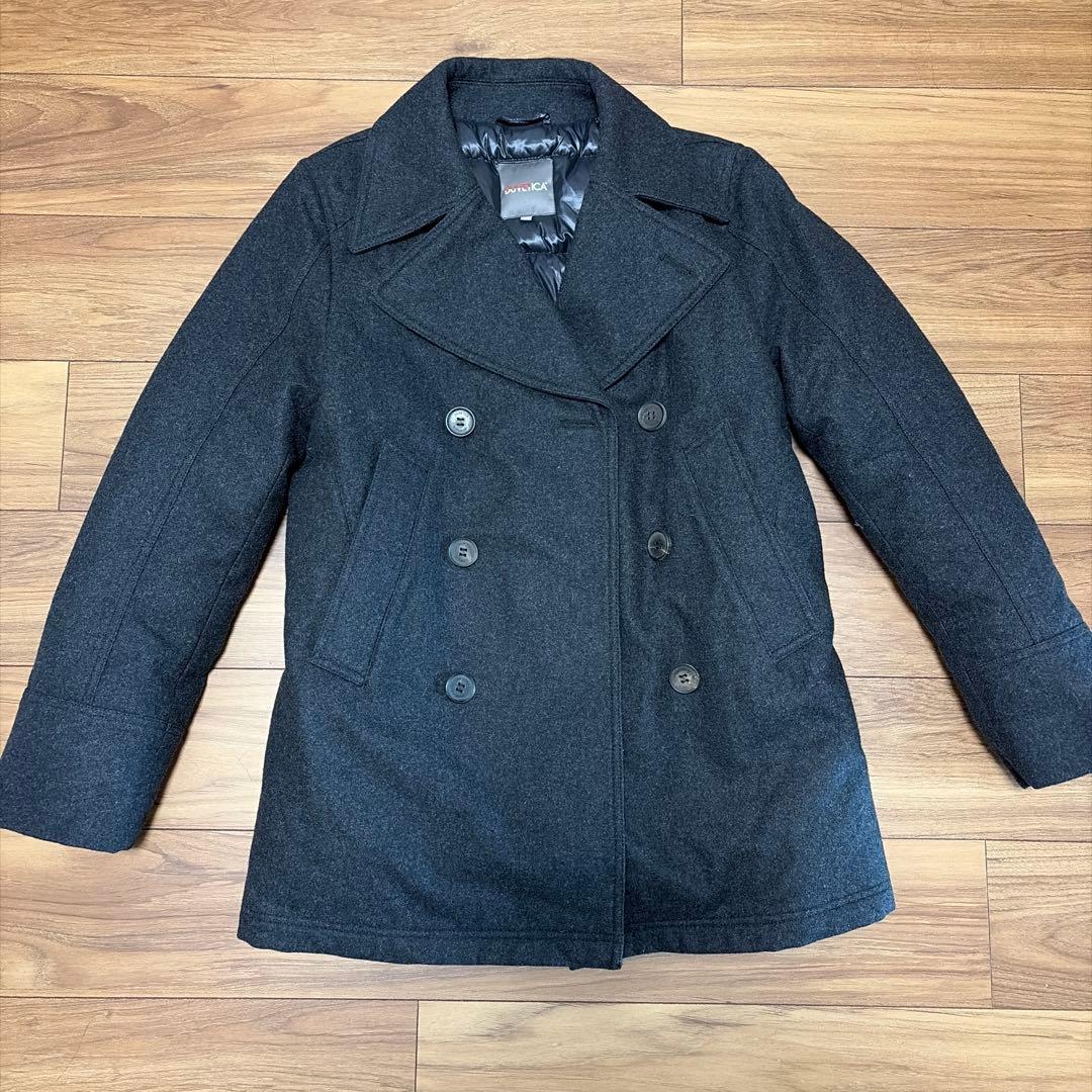 DUVETICA ダークグレー ダウンピーコート