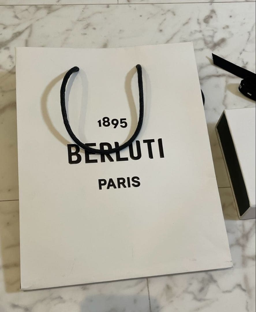 新品タグ付未使用⭐︎ベルルッティ カリグラフィー ソックス　コットン⭐︎ネイビー