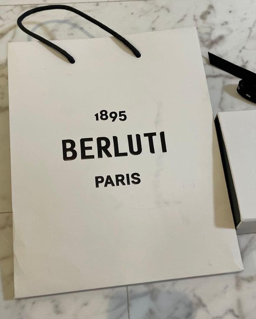 新品タグ付未使用⭐︎ベルルッティ カリグラフィー ソックス　コットン⭐︎ネイビー