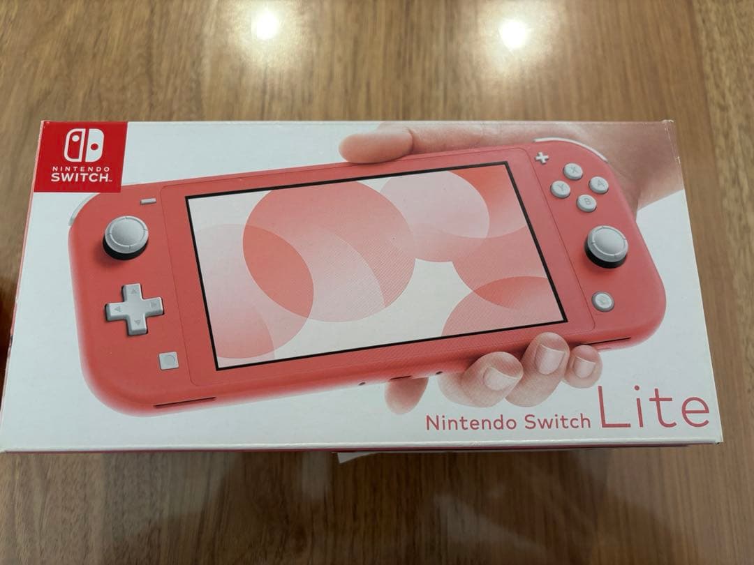 Nintendo Switch Lite コーラル本体箱充電器つき マリオケース