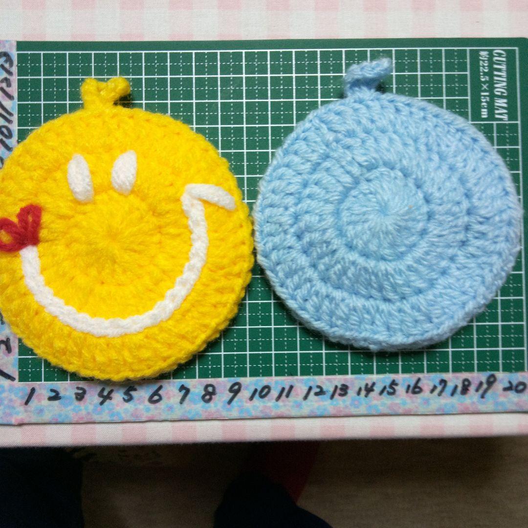 【358】アクリルたわし色々　190枚。ポシェット　66枚。