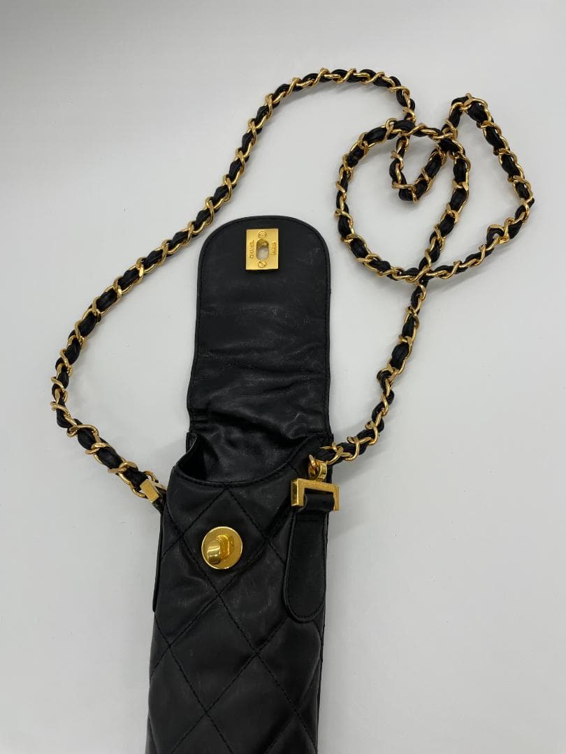 Chanel 折りたたみ傘 黒 晴雨兼用