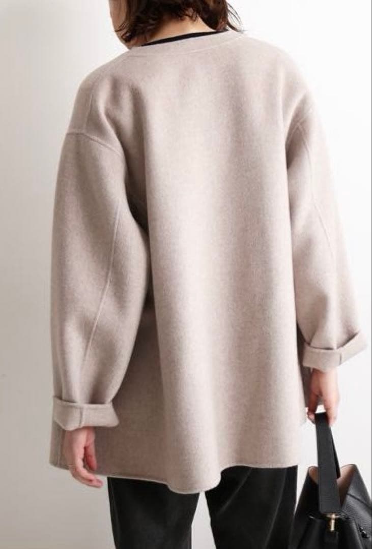 SLOBE IENA HAMILTON ダブルフェイスウールショートコート