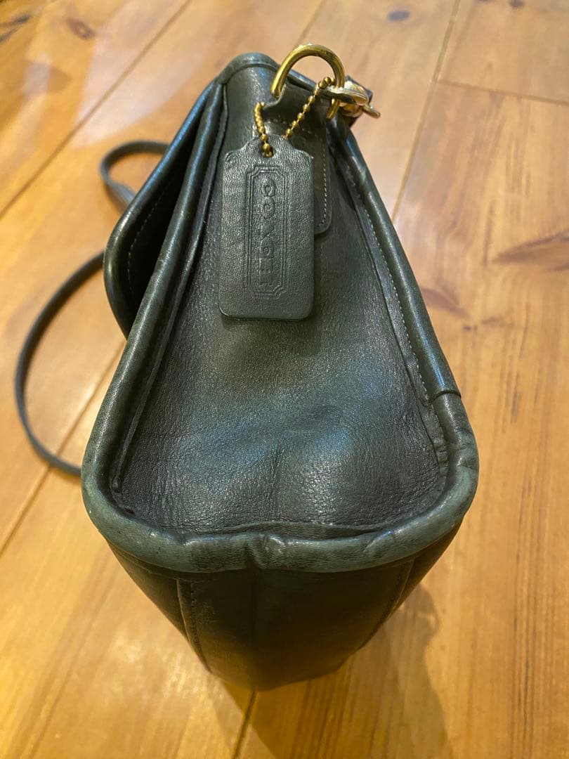 オールドコーチ Old COACH ダークグリーン ショルダー バッグ 80年代