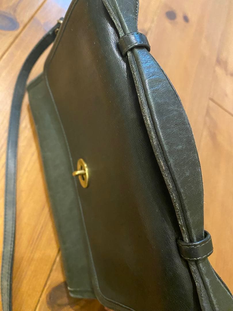 オールドコーチ Old COACH ダークグリーン ショルダー バッグ 80年代