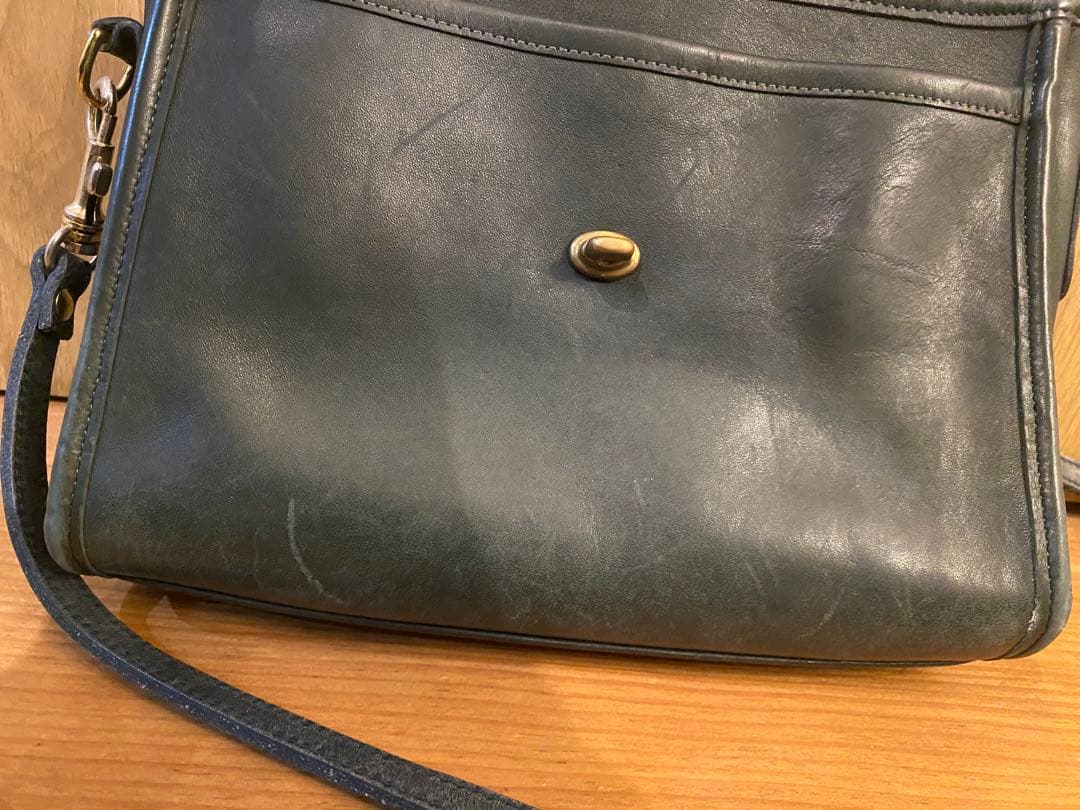 オールドコーチ Old COACH ダークグリーン ショルダー バッグ 80年代