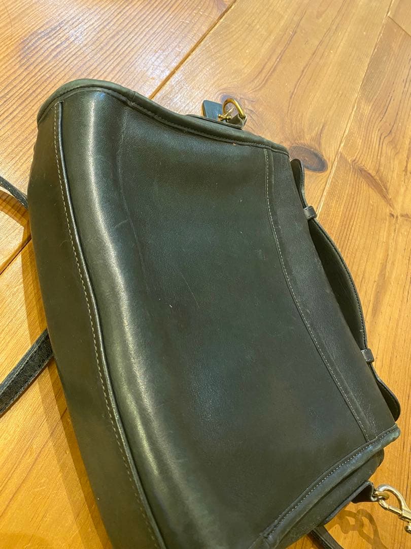 オールドコーチ Old COACH ダークグリーン ショルダー バッグ 80年代