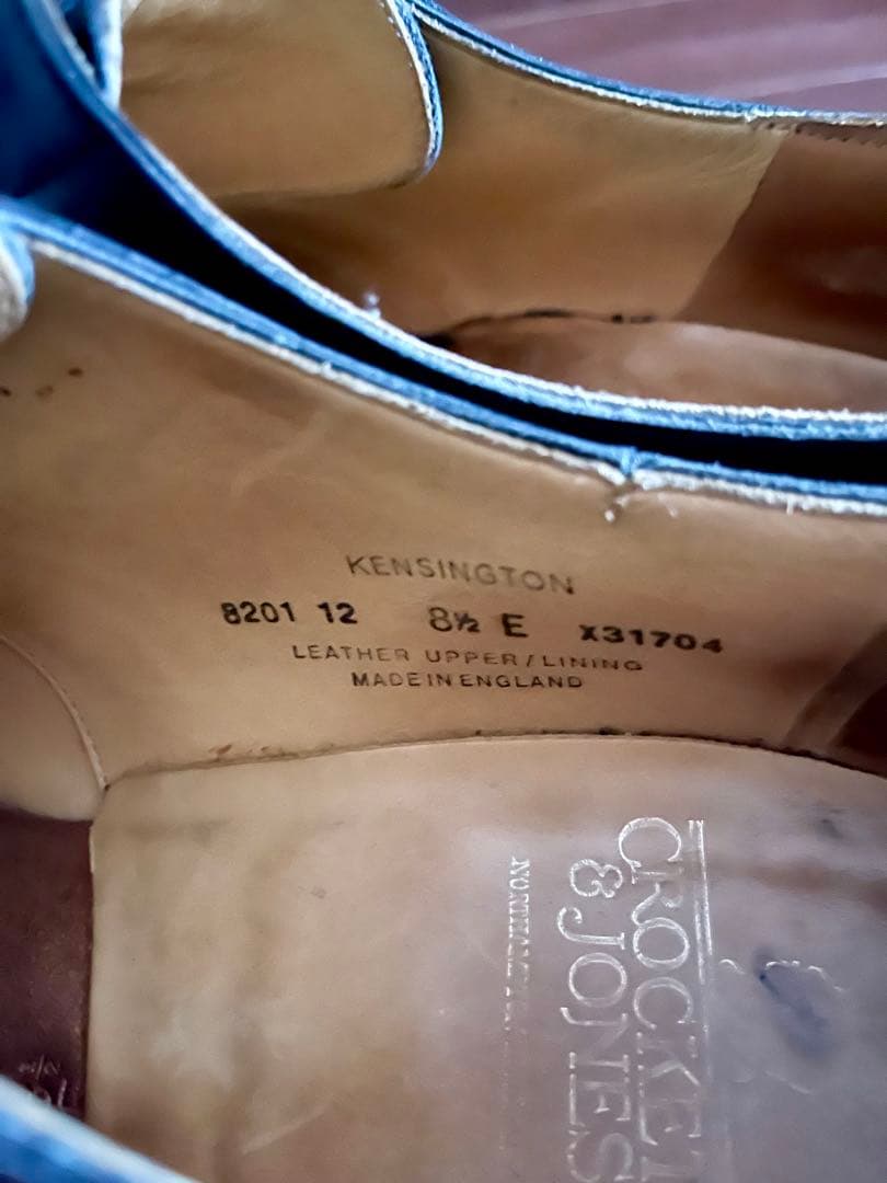 【格安】Crockett&JonesクロケットアンドジョーンズUチップ8.5黒