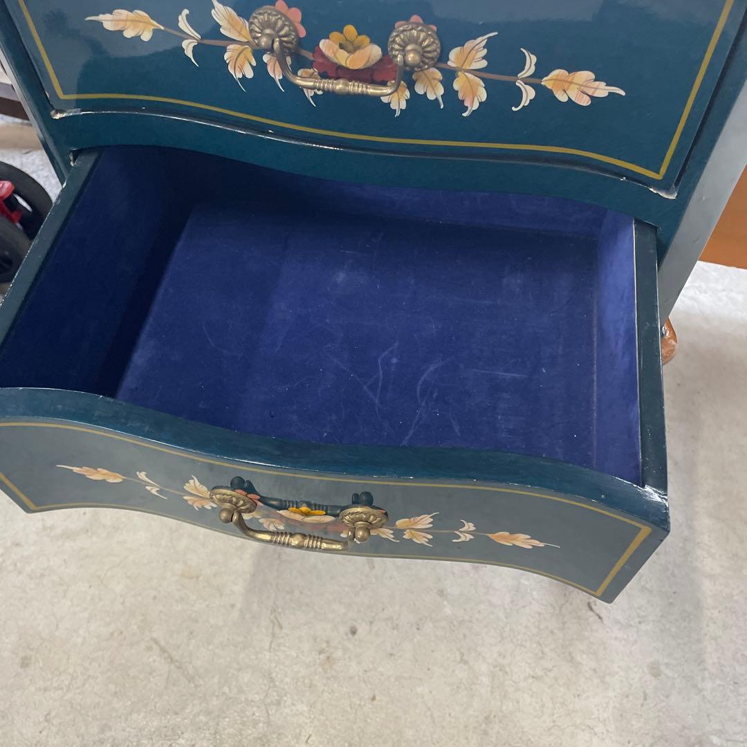 アンティーク 猫脚のサイドチェスト 飾り棚 サイドテーブル デスク