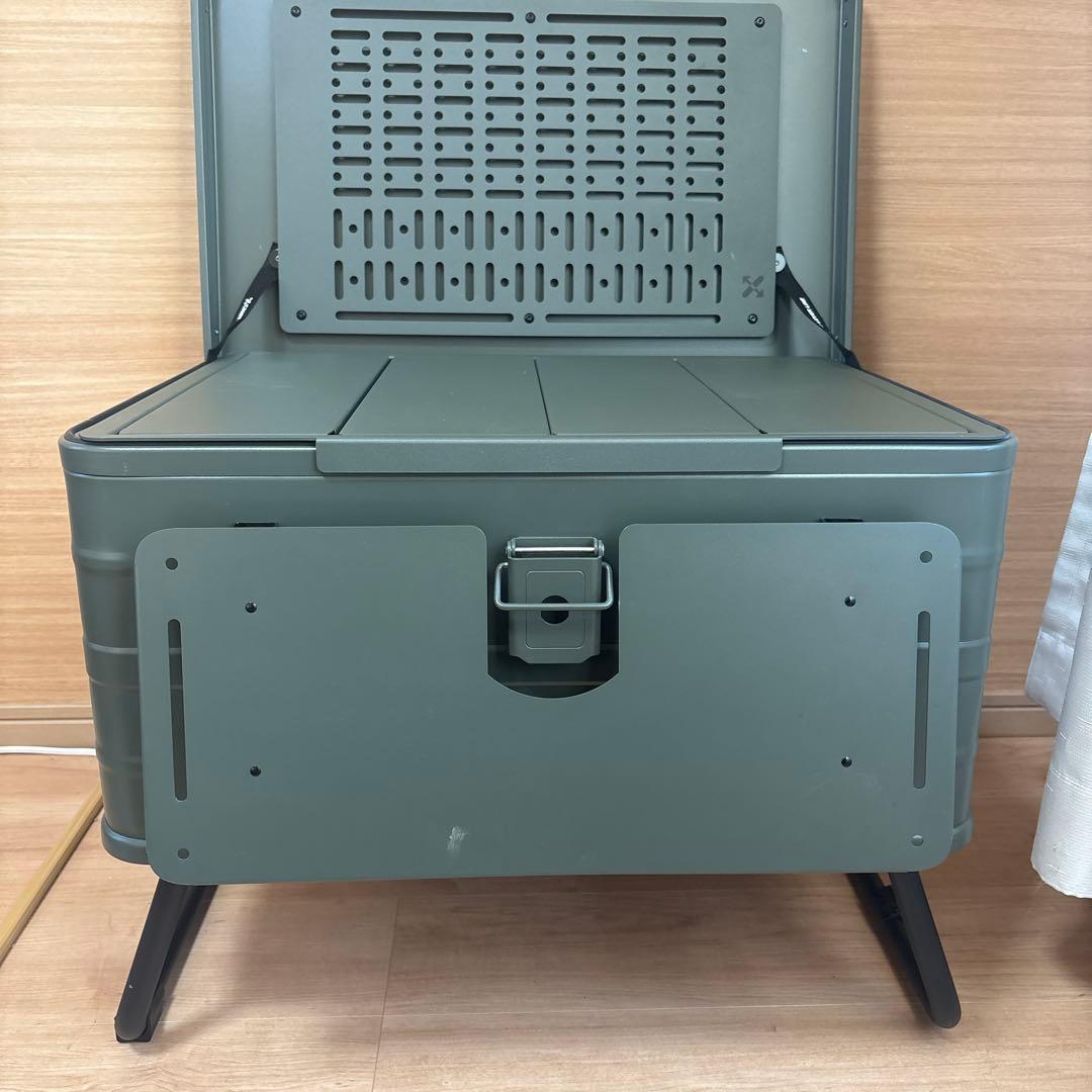 【美品】完売品！ CAMVIL 60L コンテナボックス テーブルパネル付