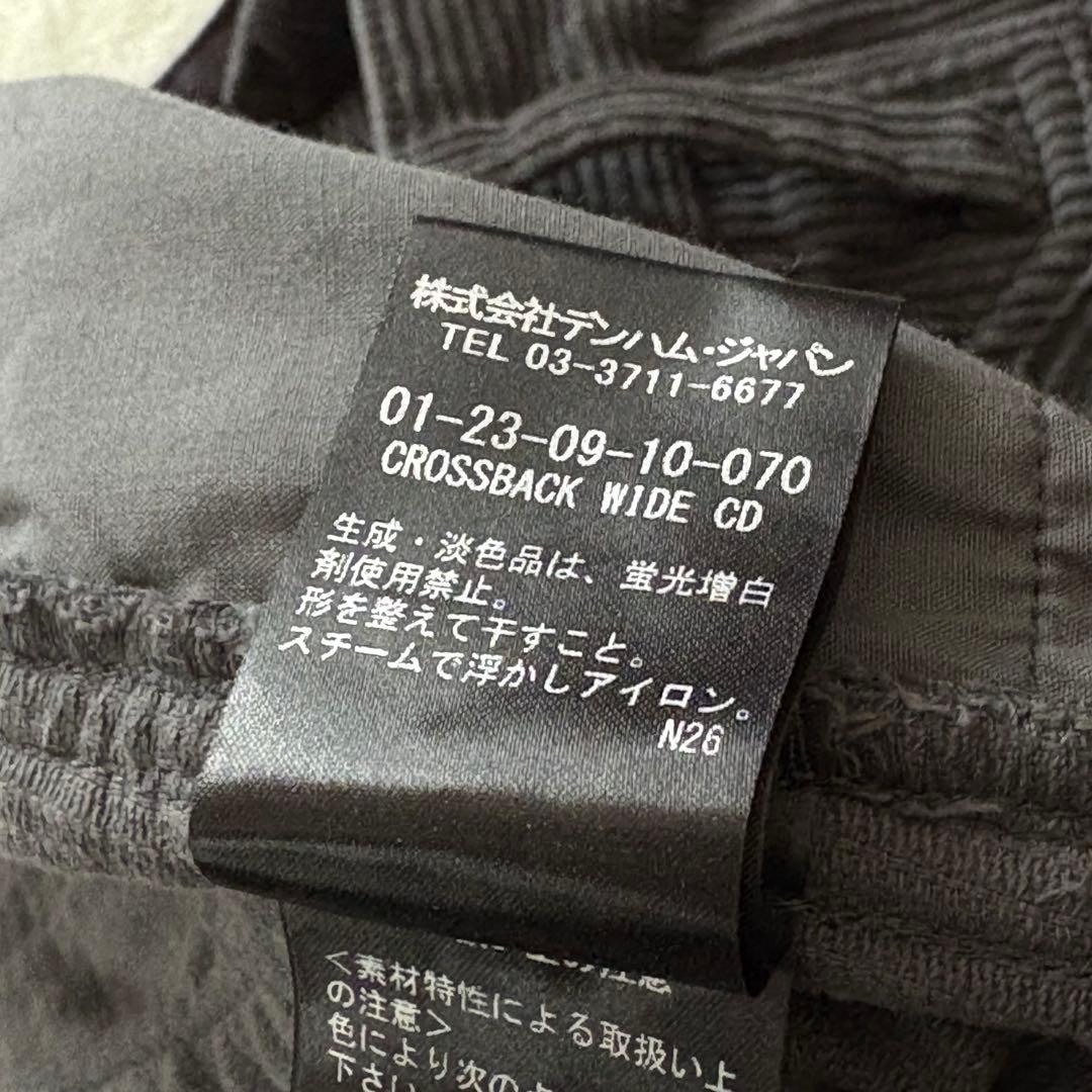 ケン！！DENHAM CROSSBACK WIDE CDコーデュロイパンツ