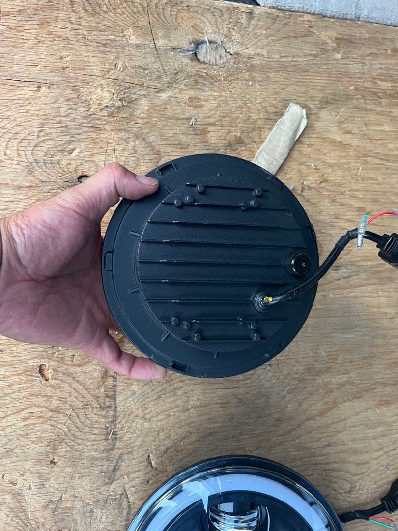 jA11 LEDヘッドライト　7インチ汎用　マイナスコントロール付き