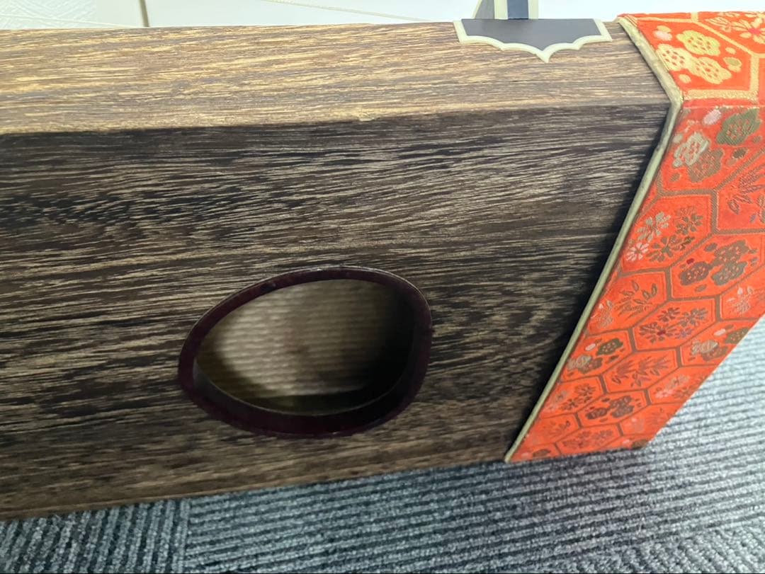 【良品】お琴 13弦 並甲 すだれ彫り 琴柱・ソフトケース付き