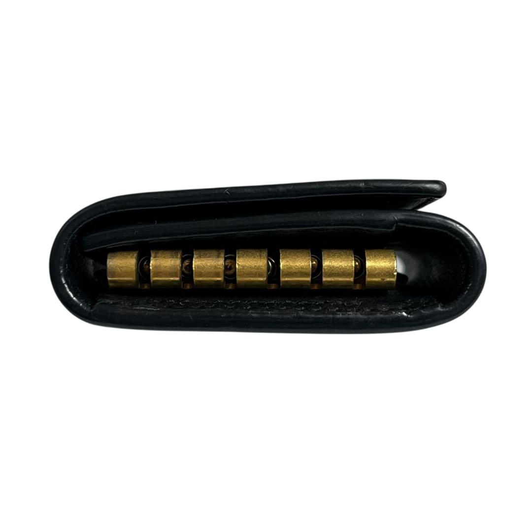 希少✨サンローラン 6連キーケース レザー YSL ロゴ金具 ブラック 黒