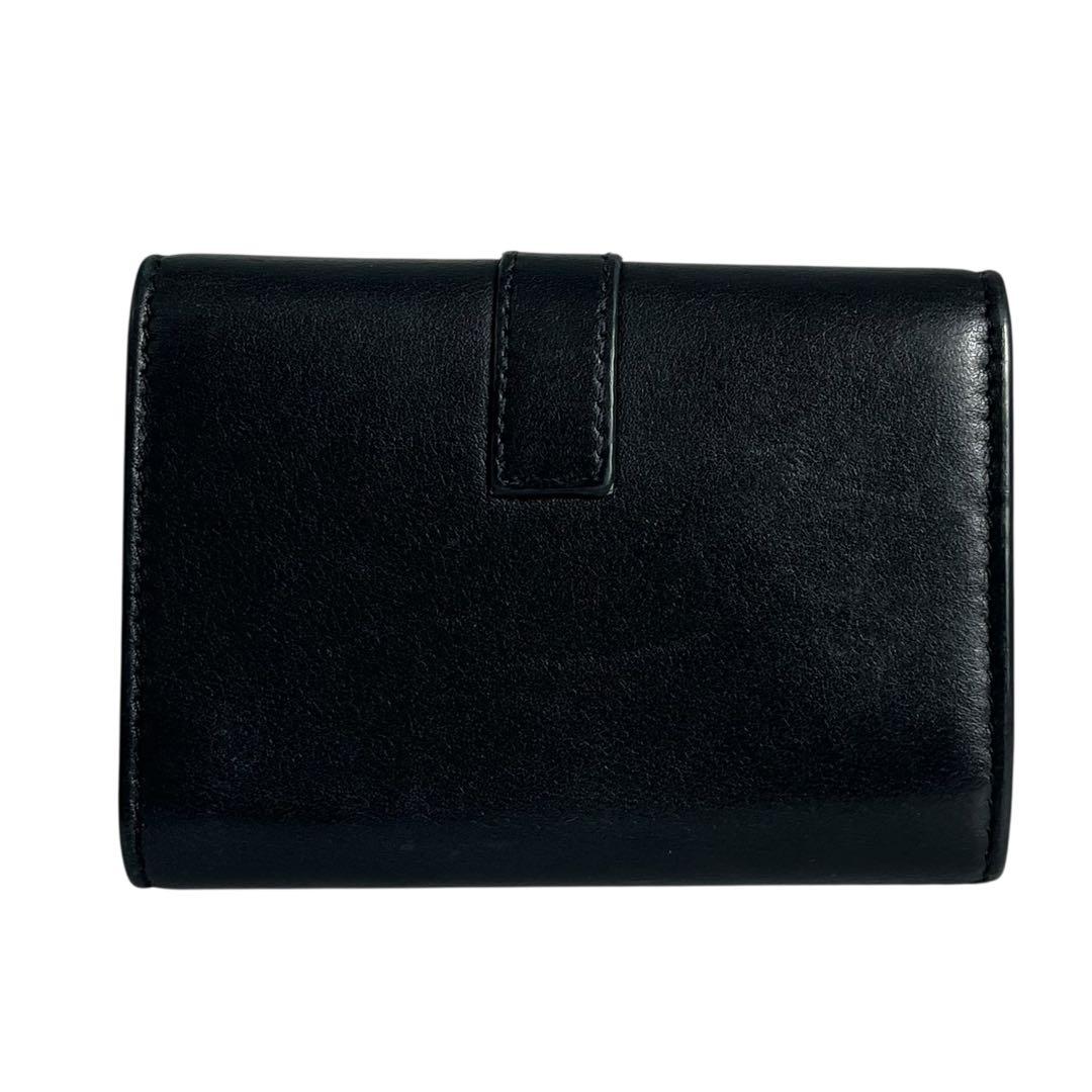 希少✨サンローラン 6連キーケース レザー YSL ロゴ金具 ブラック 黒