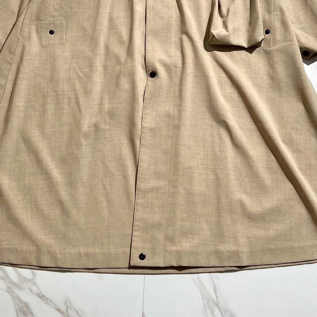 む様　HYKE ハイク　ロングコート　ストレッチトロピカルミリタリーコート