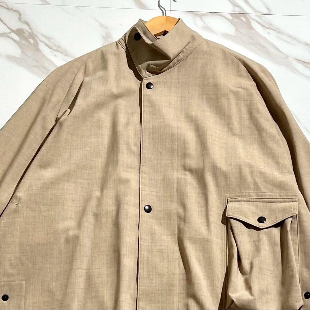 む様　HYKE ハイク　ロングコート　ストレッチトロピカルミリタリーコート