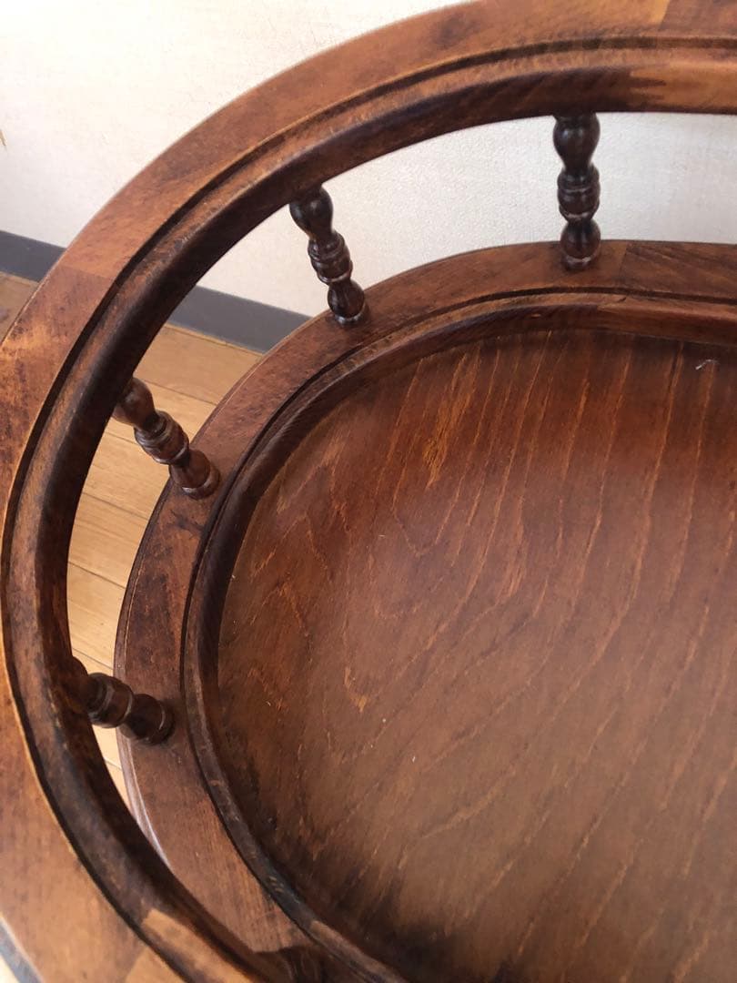 ドマン イタリア　オーバル　コーヒーテーブル　サイドテーブル　花台　ヨーロピアン