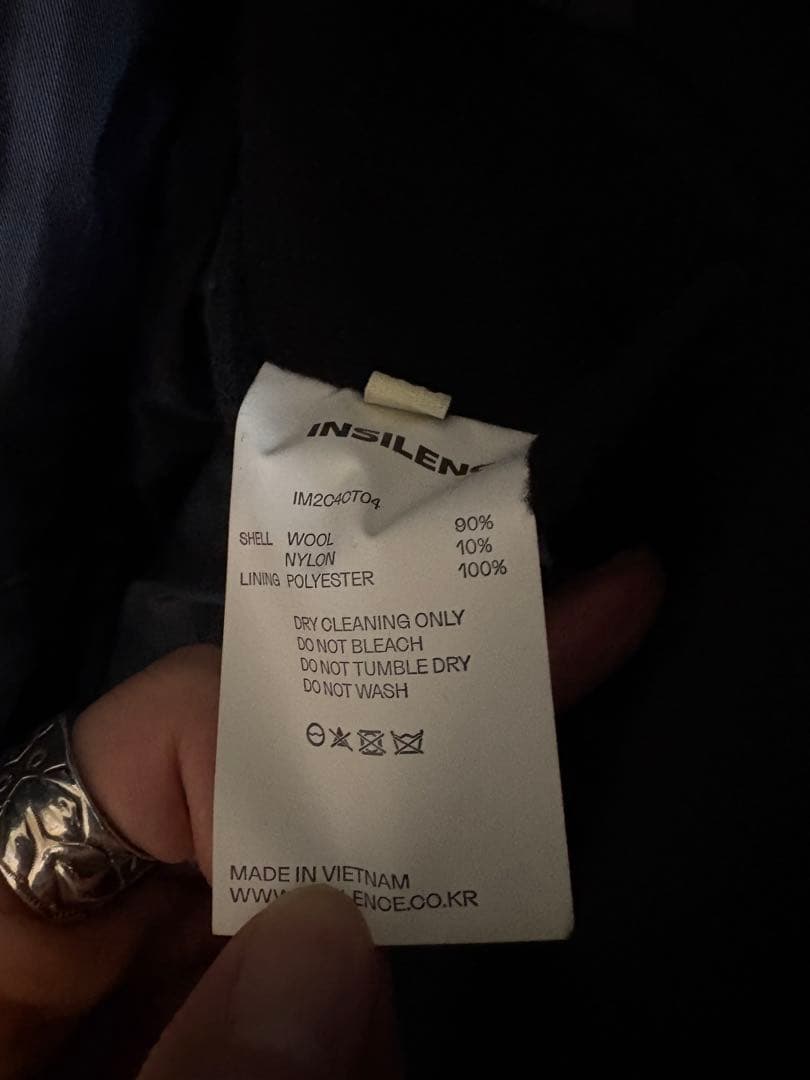 ジャケット・アウター INSILENCE Oversize Balmacaan Coat