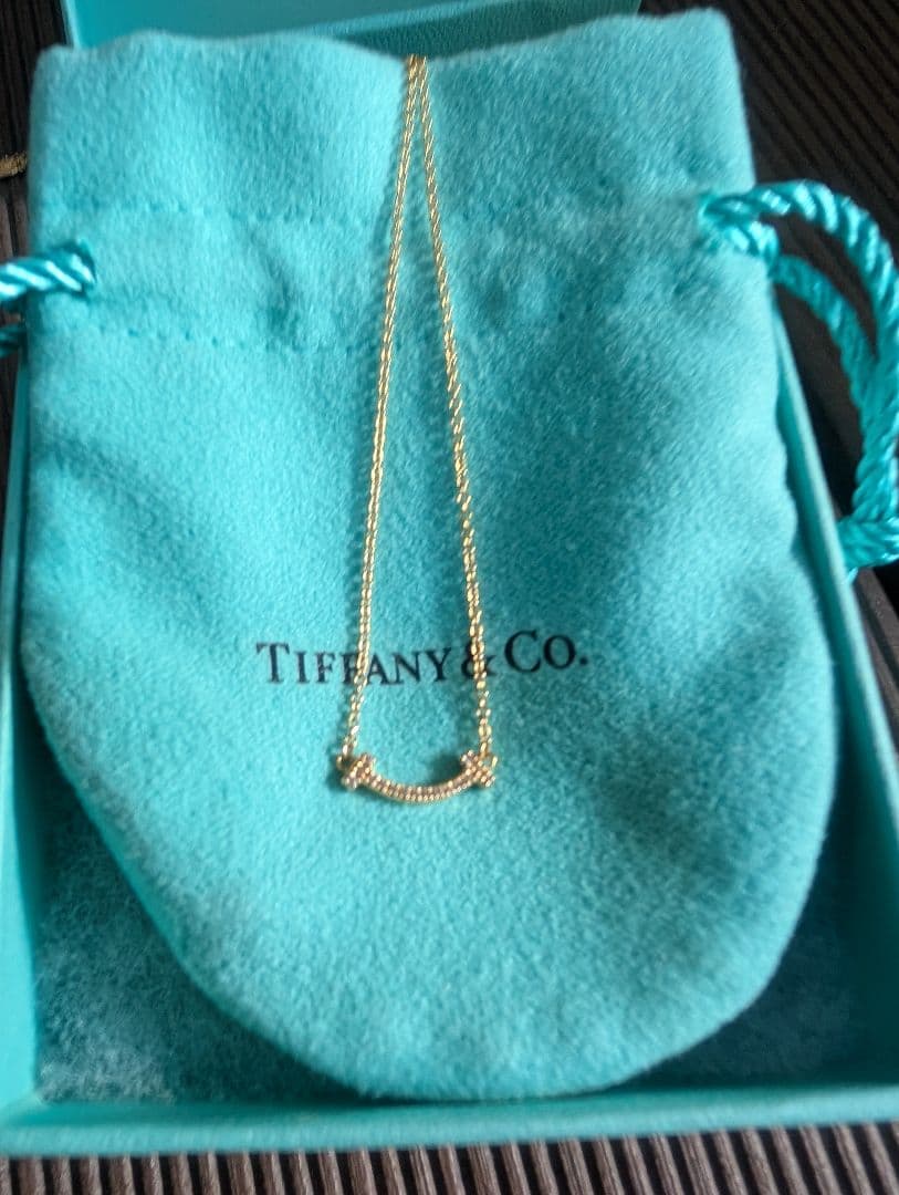 ☆ポコタさま専用☆TiffanyTスマイル　ダイヤミニネックレス ティファニー