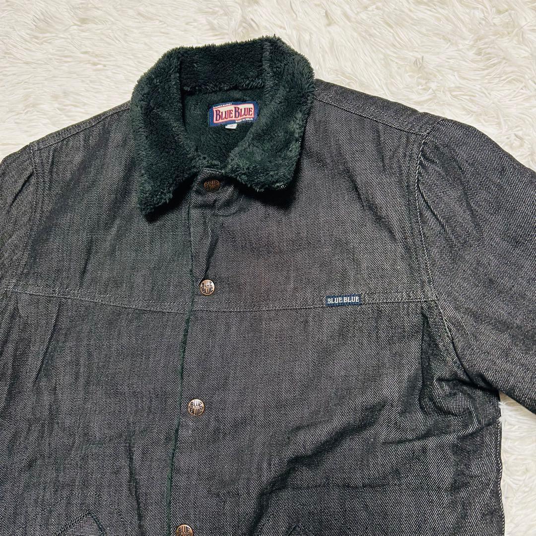 BLUE BLUE ブルーブルー ブラックデニムジャケット 裏ボア サイズ2