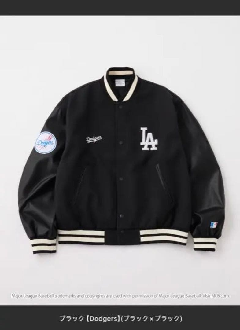 ブラック LA Dodgers スタジャン